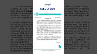 CTET Result Declared #subscribe