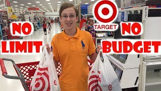 TARGET NO LIMIT NO BUDGET SHOPPING CHALLENGE! Mom Can't Say No! | CollinTV