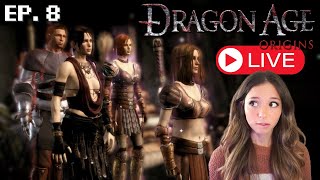 Are We Fighting Zombies? | Let's Play Dragon Age Origins Blind Ep.8 | 🔴LIVE🔴