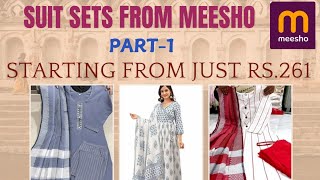 MEESHO LATEST SUIT HAUL || STARTING FROM JUST RS.261 || #ytshorts #viralvideo #meesho #ytviralshorts