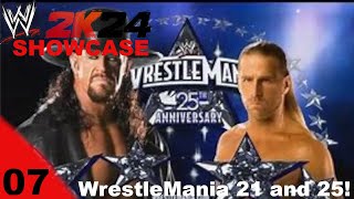 WWE 2k24 Showcase Ep. 7: WrestleMania 21 and 25!