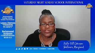 The 89th Edition, Saturday Night Sunday School International with Pastor Patti Johnson