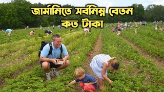 জার্মানিতে সর্বনিম্ন মাসিক বেতন কত টাকা | Average Salary in Germany | Germany Work Permit Visa