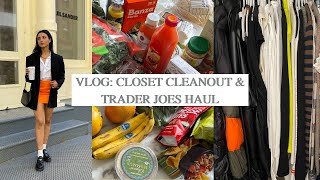 FEW DAYS IN MY LIFE IN NYC VLOG: CLOSET CLEANOUT & TRADER JOES HAUL