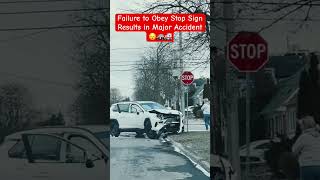 Importance of Stopping at One-Way Stop Signs: Look Before You Leap🛑🚗#shorts #stop#ontario#lesson