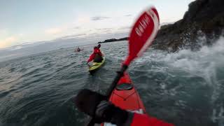 Carmel Head Anglesey.Sea Kayak ASKL5 Star training. A beautiful sunset and night navi. to Camley Bay