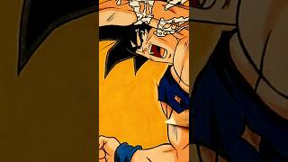 Drawing Goku and Vegeta Fusion Dance ✨ | Liquid Art 💦 | PART 2 #shorts #dragonball #goku