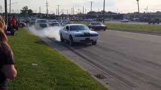 Challenger burnout. Downriver Dream Cruise 2015