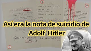 La nota de suicidio de Hitler: Subasta histórica | Segunda Guerra Mundial