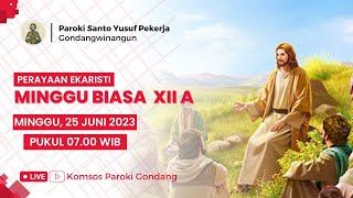 PERAYAAN EKARISTI MINGGU BIASA XII A - Minggu, 25 Juni 2023