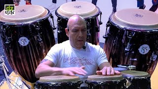 Fausto Cuevas plays the LP 55th Anniversary Congas and Bongos