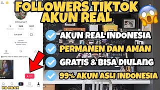 CARA MENAMBAHKAN FOLLOWERS TIKTOK GRATIS, AKUN INDONESIA😱 FOLLOWERS TIKTOK PERMANEN, TANPA APLIKASI