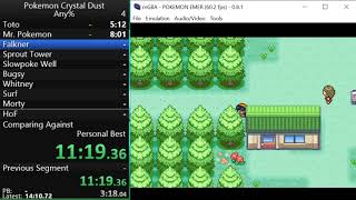 Pokemon Crystal Dust Speedrun - 3:25:47