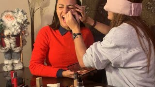 Just did the Blindfolded Make-Up Challenge with Klazoglina || Mε άλλα λόγια Μακιγιάζ στα τυφλά ||