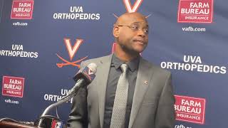 UVA OC Des Kitchings talks after loss to Syracuse