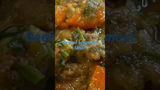 Cow meat/ Beef  soup for trimmings/toning your body