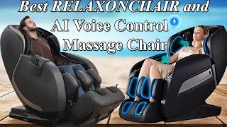 Top 5 Best RELAXONCHAIR and AI Voice Control Massage Chair | Zero Gravity and Body Scan Detection 3D