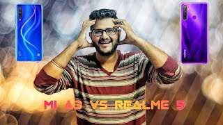 Mi A3 vs Realme 5 - Specification Comparison | [Tamil]