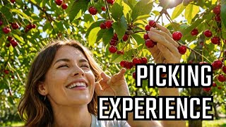 Cherry picking - A memorable experience with HaThanhVN2!  #short #cherries  #harvesting