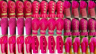 💓pink blouse sleeves designs 2024/pink blouse/blouse ki design/sleeve design/blouse design#pink