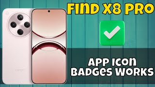 Oppo Find X8 Pro Show App icon Badges || How App Icon Badges Works #latest