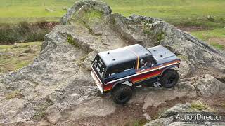 Traxxas Trx-4 Sport Bronco on the rocks at Bradgate Park