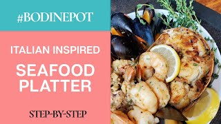 Lobster, Conch, Shrimp, Mussels & Grouper #Seafood Platter | #BodinePot