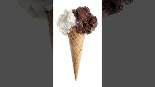 Vanilla and Chocolate Ice Cream 🤍🍦🤍🍦🤎🍦🤎🍦 |#vanilla #chocolate #icecream #twoflavors #cone|  The DRVL