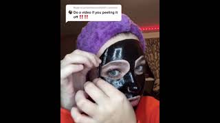 Asmr peeling off mask 💋💇‍♀️💄#shorts #fashio #makeup