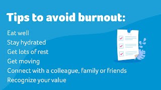 How to avoid burnout