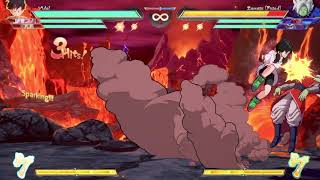 DBFZ S3.5 Videl spark triple air "Gohan-Kun" & leg loop 84 hits