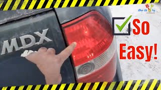 How to Replace 2001 2003 Acura MDX Tail Light   Bulb, Change Install 2002 AC2800111 33506 S3V A02