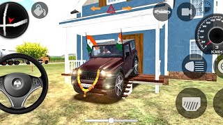 Dollar (Song) Modified Mahindra Green Thar Offroad Gameplay In Village Indian Cars Simulator 3D 😈