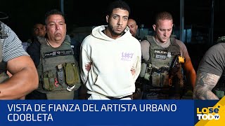 VISTA DE FIANZA DEL ARTISTA URBANO CDOBLETA, VINCULADO A LA MUERTE DEL AGENTE ELIEZER RAMOS