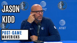 Jason Kidd Post Game Interview GOOD Win vs New York 128-124