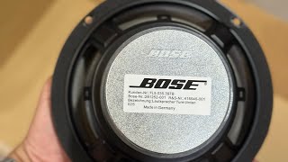 BOSE speakers + blaupunkt underseat subwoofer