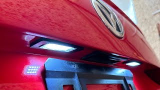 Retrofit LED Canbus License Plate Light Vw Jetta GLI MK6/ Instalar Cambiar Luz Matricula Sin Error💡