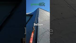 Check out this BEFORE and AFTER of a Tesla Solar roof installation