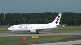 JAT Airways B737-300 departure from Dusseldorf to Belgrade