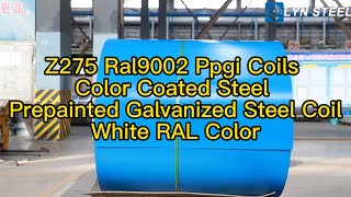 Z275 Ral9002 Ppgi Coils Color Coated Steel Prepainted