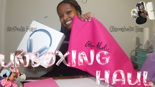 UNBOXING HAUL ✧･ﾟ: *✧･ﾟ:* | (Airpods Max & Glam-Aholic Bag) *First Impressions*