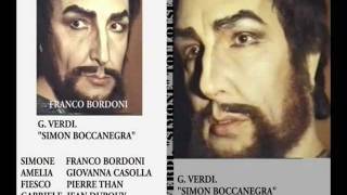 G. VERDI. "SIMON BOCCANEGRA" (FAVELLA IL DOGE AD AMELIA GRIMALDI? ) FRANCO BORDONI GIOVANNA CASOLLA.