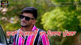 kalli kalli gal by nawab new punjabi whatsapp status 2021