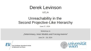 Derek Levinson - Unreachability in the Second Projective-Like Hierarchy