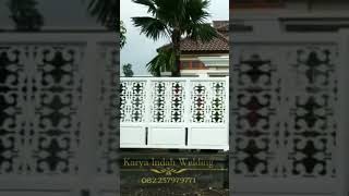 custom pagar pintu cutting