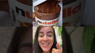 Nutella Chocolate Jar Dipping #nutella #chocolate #food #yummy #satisfying #asmreating #mukbang