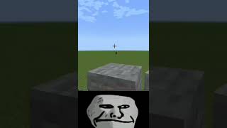 Minecraft logic [troll face meme] #minecraftshorts