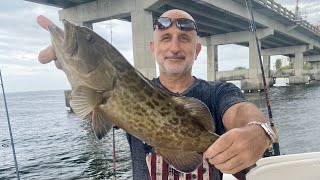 Catch, Clean & Cook ‘Grouper’ Under The ‘Bonita Beach’ Causeway