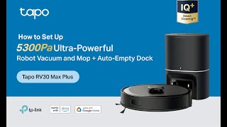 How to Set Up Tapo 5300Pa Robot Vacuum & Mop: Tapo RV30 Max Plus