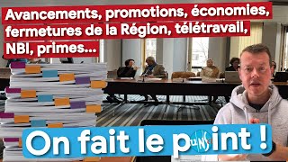 Avancements de grade, fermetures, économies, NBI, primes, direction des lycées...quelques dossiers !